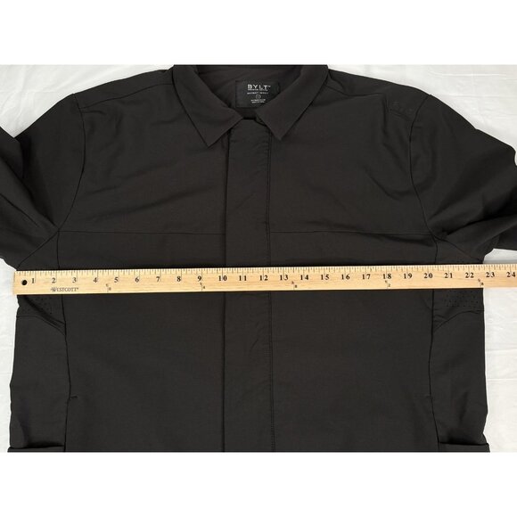 BYLT Premium Basics District Jacket Men’s L Black Full Snap Stretch Pockets - Picture 12 of 14